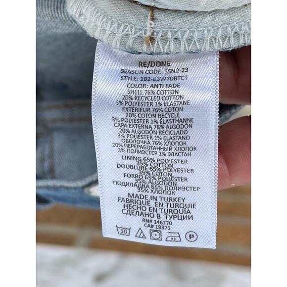 RE/DONE 70s High Rise Bootcut Jeans size 28 - Picture 11 of 12